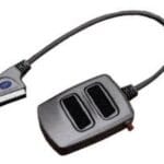 Box 1Scart M*/2Scart F* Διακόπτη Ασημί