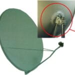 Δορυφορικό Πιάτο - Βάση Aλουμινίου 155X166 GIB