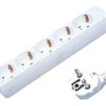 Πολύπριζο 5 Σούκο Καλώδιο 3X1.5mm Χωρίς Διακόπτη