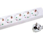 Πολύπριζο 6 Σούκο Καλώδιο 3x1mm 1.5μ Χωρίς Διακόπτη