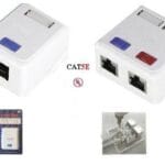 Πρίζα Δυκτίου Επίτοιχη L-5 2x8P8C Μίνι