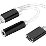 Καλώδιο 0.15m USB TYPE C ΣΕ 3.5mm + Τροφοδοσίας POWERTECH