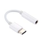 Καλώδιο USB Type-C (M) σε 3.5mm Jack (F), CM119B, λευκό POWERTECH
