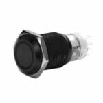 Διακόπτης Πατητός Φ16/ΙΝ FT-16QB Μεταλλικός Φωτεινή Ροδελα Κόκκινη