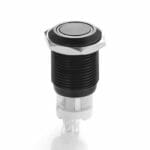 Διακόπτης Πατητός Φ16/ΙΝ FT-16QB Μεταλλικός Φωτεινή Ροδελα Κόκκινη