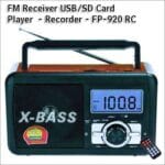 Ψηφιακό Ραδιόφωνο FM με SD-USB-Recorder-Remote AC-DC FP-920RC
