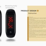 Smart Bracelet Θερμόμετρο Ρολόι