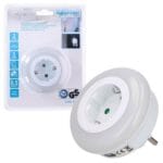 Φανάρι Νυκτός LED Στρογγυλό Αισθητήρα Σκότους + Πρίζα Σούκο