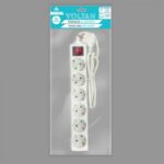 Πολύπριζο 6 Σούκο Καλώδιο 3x1.5mm 1.5Μ Με Διακόπτη