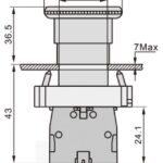 Mπουτόν Μανιτάρι Συγκράτηση Φ22/2Ρ 1NC BS542 KND