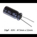 Πυκνωτές Ηλεκτρολυτικοί 63V 10μF 105oC
