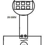 Ψηφιακό Βολτόμετρο LCD 20-500V Φ22 AC 50X25mm