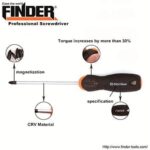 Κατσαβίδι Πλακέ Φθηνό Finder 3X75mm