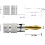 Μπανάνα Επίχρυση Μεταλλική 4mm XS-P017