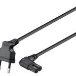 Καλώδιο Τροφοδοσίας Κασσετοφώνου Οκτώ Γωνιακό 1Μ