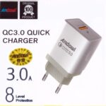 Τροφοδοτικό USB Quick Charge 220V/5.0V/3A Andowl Με καλώδιο Micro Usb