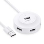 Hub USB 4 Port USB 2.0 UGREEN CR106 White 20270