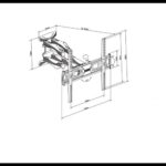Βάση LCD 2 Μπράτσα 35Κ 32-55' VESA 400x400 LCD 5046-1