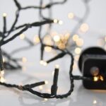 Χριστουγεννιάτια Λαμπάκια 180Led Θερμό Λευκό Με 8 Πρόγρ. Πράσινο Καλώδιο