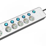 Πολύπριζο 6 Σούκο Καλώδιο Με Ξεχωριστούς Διακόπτες 3G1.5 1.5μ Entac