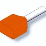 Aκροδέκτες 2x4mm² ΠΟΡΤΟΚΑΛΙ TE4012 CHS