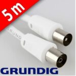 Καλώδιο TV/Video M*/F* 5.0μ Blister Λευκό Grundig-51083