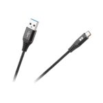 Καλώδιο USB AM*/ TYPE C 2M REBEL μαύρο RB-6001-200-B