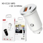 Φορτιστής Αυτοκινήτου 2 USB 18W ΜΕ TYPE A+ USB TYPE C XO-CC25