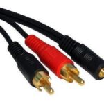 Καλώδιο 2RCA Αρσενικό σε 3.5 Stereo Απλό Blister 1.5μ FTT1-015