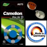 Μπαταρίες Βαρυκοίας EP-675AR (6 τεμαχια)