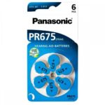 Μπαταρίες Ακουστικών Βαρηκοΐας PANASONIC PR675 MERCURY FREE 1.4V 6ΤΜΧ