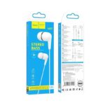 Ακουστικά Ψείρες Ενδότια Ηoco M97 Enjoy Earphones Stereo 3.5mm με Μικρόφωνο και Πλήκτρο Λειτουργίας Λευκά