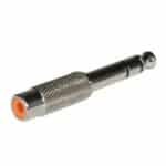 Adaptor 6.3mm M*/RCA F* Mεταλλικός