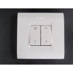 Διακόπτης Χωνευτός Διπλός K/R ST-II Λευκός