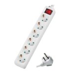 Πολύπριζο 6 Σούκο Καλώδιο 3x1.5mm 1.5Μ+Διακόπτη