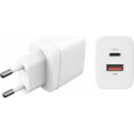 Τροφοδοτικό USB 2 Port 2x5V/2.4A 20W USB A+USB C HC60PD