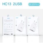 Τροφοδοτικό USB Two Port 110-240V AC σε 2x5V 2.4A HC13 EZRA