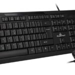 Σετ Πληκτρολόγιο+Ποντίκι Optical USB PT-1068 ενσύρματο 1000DPI μαύρο