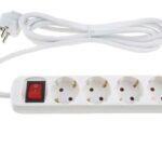 Πολύπριζο 4 Σούκο Καλώδιο 3x1.5mm 1.5M Με Διακόπτη