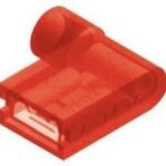 Aκροδέκτες Θηλυκοί Πλήρη Μόνωση Γωνιακοί Fast Κόκκινοι 6.3X1.5mm