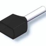 Aκροδέκτες 2x1 TERMINAL ΣΩΛΗΝ ΜΑΥΡΟΣ TE1508