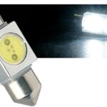 SMD Led Αυτοκινήτου Πλαφονιέρας Σωλην.11x31 1.0W/12V Λευκό X.Πολ