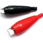 Κροκόδειλοι Μπαταρίας Μικροί 55mm 5Α SS14204 Πλακέ Μύτη