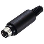 Βίσμα Mini Din 4P Αρσενικό Καλωδίου