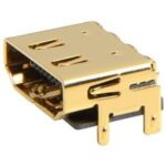 Βίσμα HDMI F* Σασσί 1.3 SMD Επίχρυσο HDMI SMD PEB