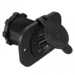 Βάση Αναπτήρα Αυτοκινήτου με 2 USB 12V 33130-1