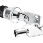 Διακόπτης Κλειδί On-Off Φ19 4Ρ 90o S206A-2 UNI