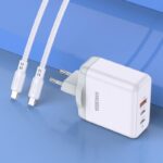 Τροφοδοτικό USB 220V/5.0V 65W KSC-933/WHITE/TC USB ΣΕ 2 TYPE-C