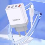 Τροφοδοτικό USB 220V/5.0V/2.4A Με καλώδιο TYPE C KSC-768/WHITE/TC