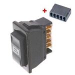 Διακόπτης Ηλεκτρικών Παραθύρων Αυτοκινήτου PUSH-PULL FIAT GREEN